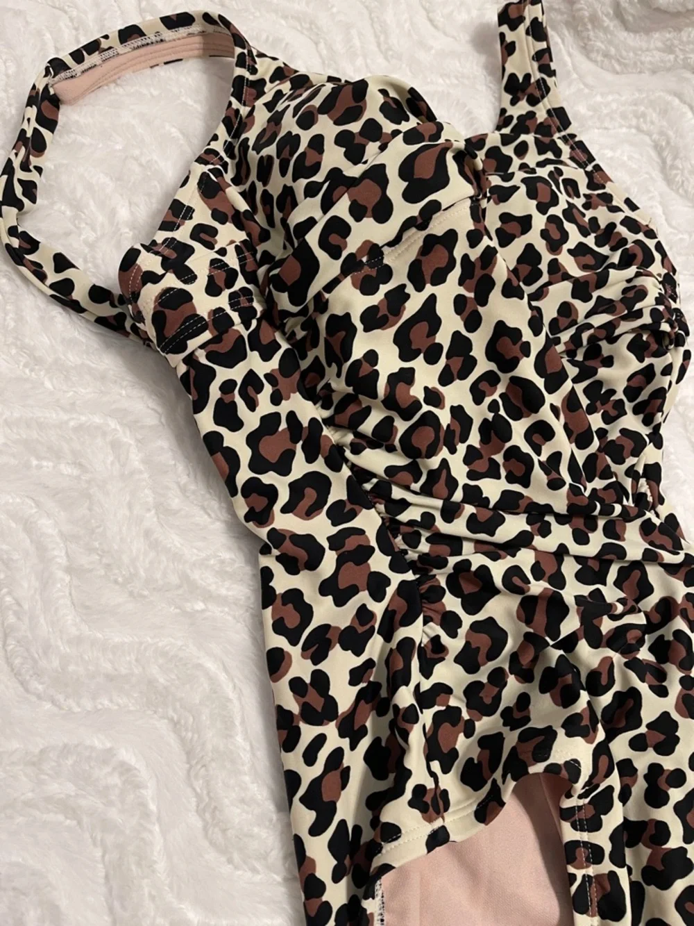 Kona Sol Leopard Print One-Piece Swimsuit